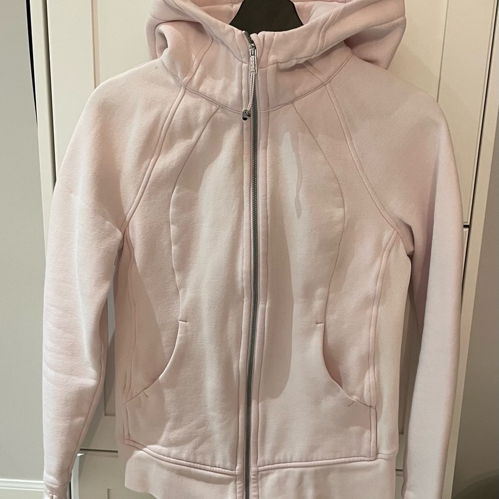 Pink Lululemon full zip hoodie